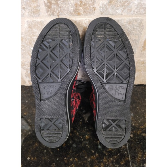Converse Chuck Taylor All Star Shoes Red/Black Men's Size 4, Womens Size 5.5 - Picture 9 of 10